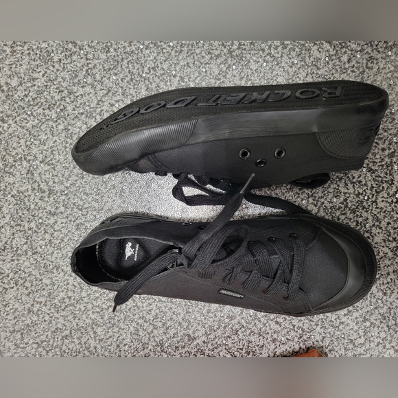 Rocket Dog Shoes - Rocket Dog Womens/Ladies Jazzin Canvas Fable Sneaker / Black NWT